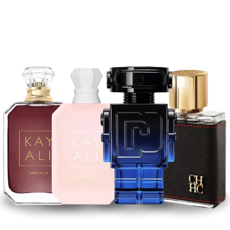 Zestaw 4 perfum: KayAli 28, KayAli 81, Phantom Intense, Carolina Herrera CH 100ml