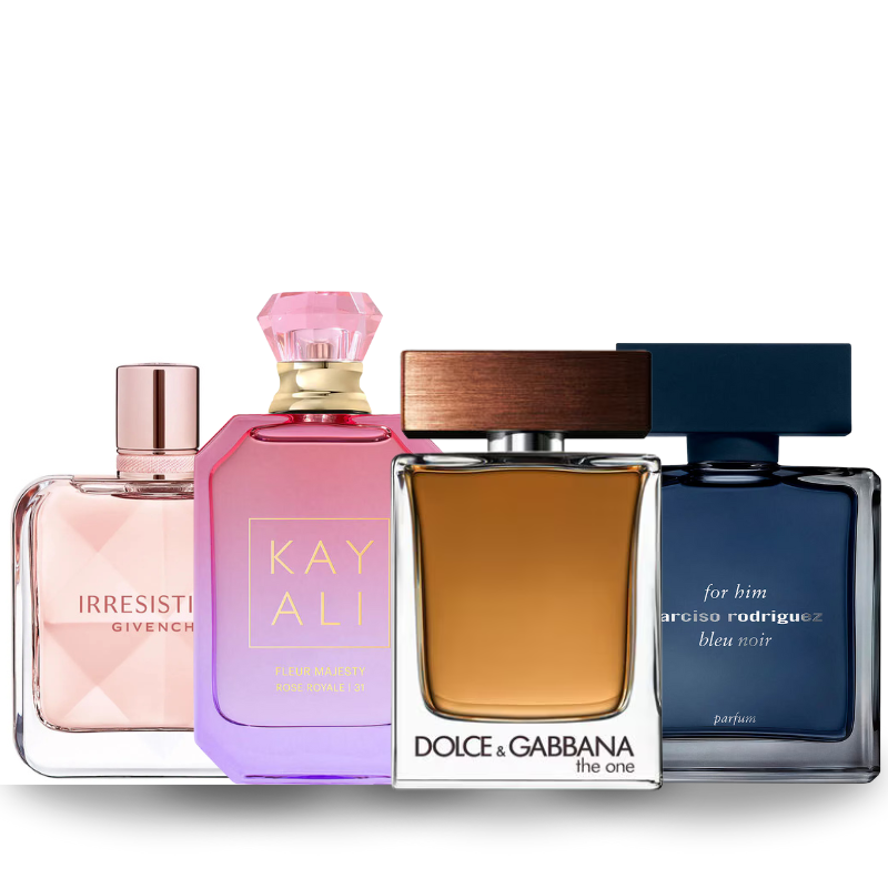 Zestaw 4 perfum: Givenchy, KayAli 31, The One, Narciso Rodriguez Bleu Noir 100ml